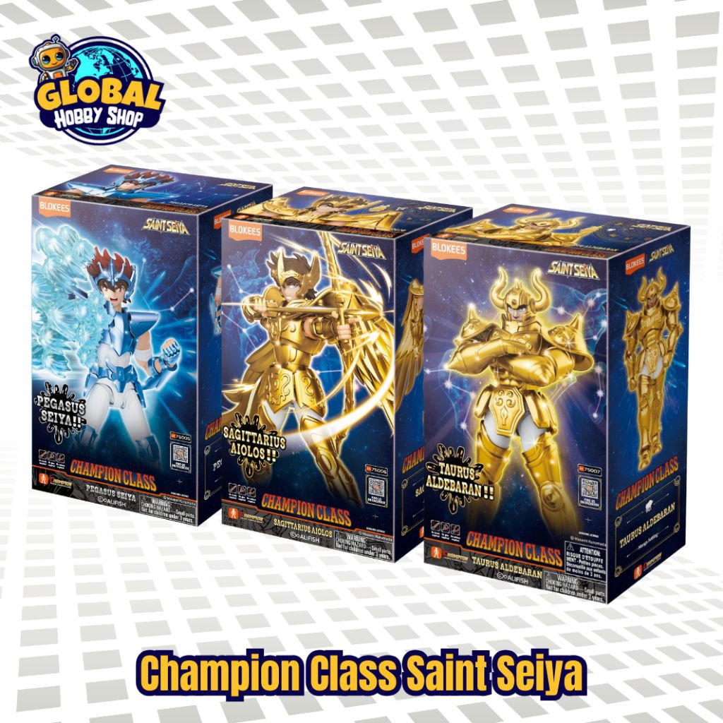 blokees Champion Class Saint Seiya Sagitarius Aiolos, Pegasus Seiya