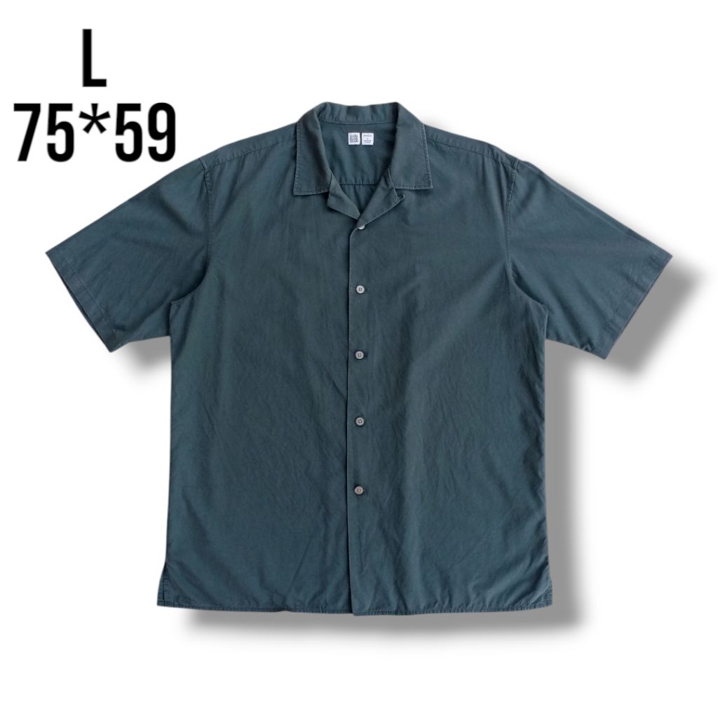 Open Collar Shirt Uniqlo Unisex