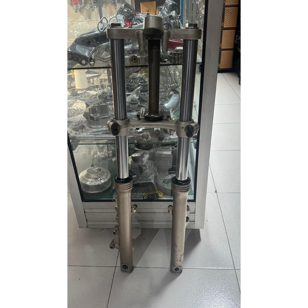 Shock skok sekok depan ninja rr old gold asli original copotan