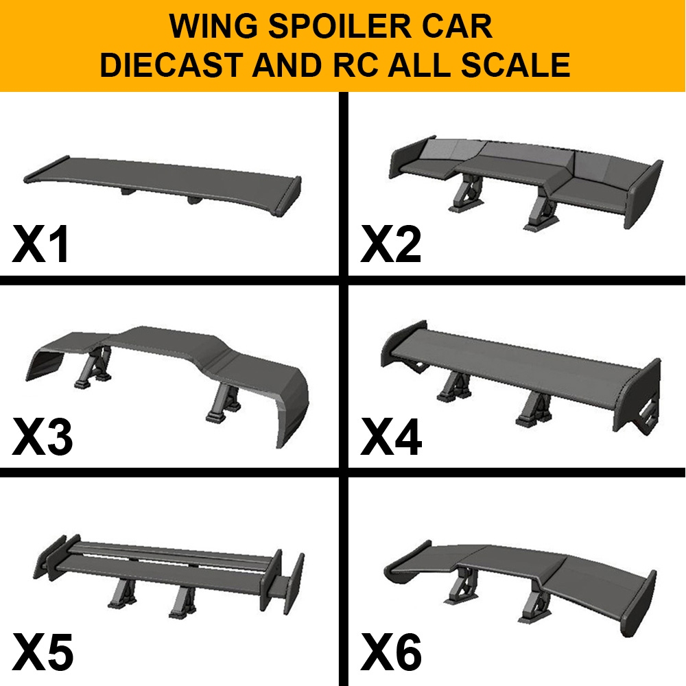 RC DRIFT RACE BUS part semua skala spoiler wing V3 cocok diecast /TOYS CAR/MODEL CAR/BIS BUS RKC