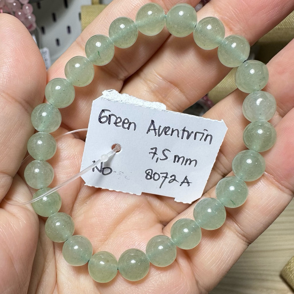 Gelang batu alam Green Aventurin