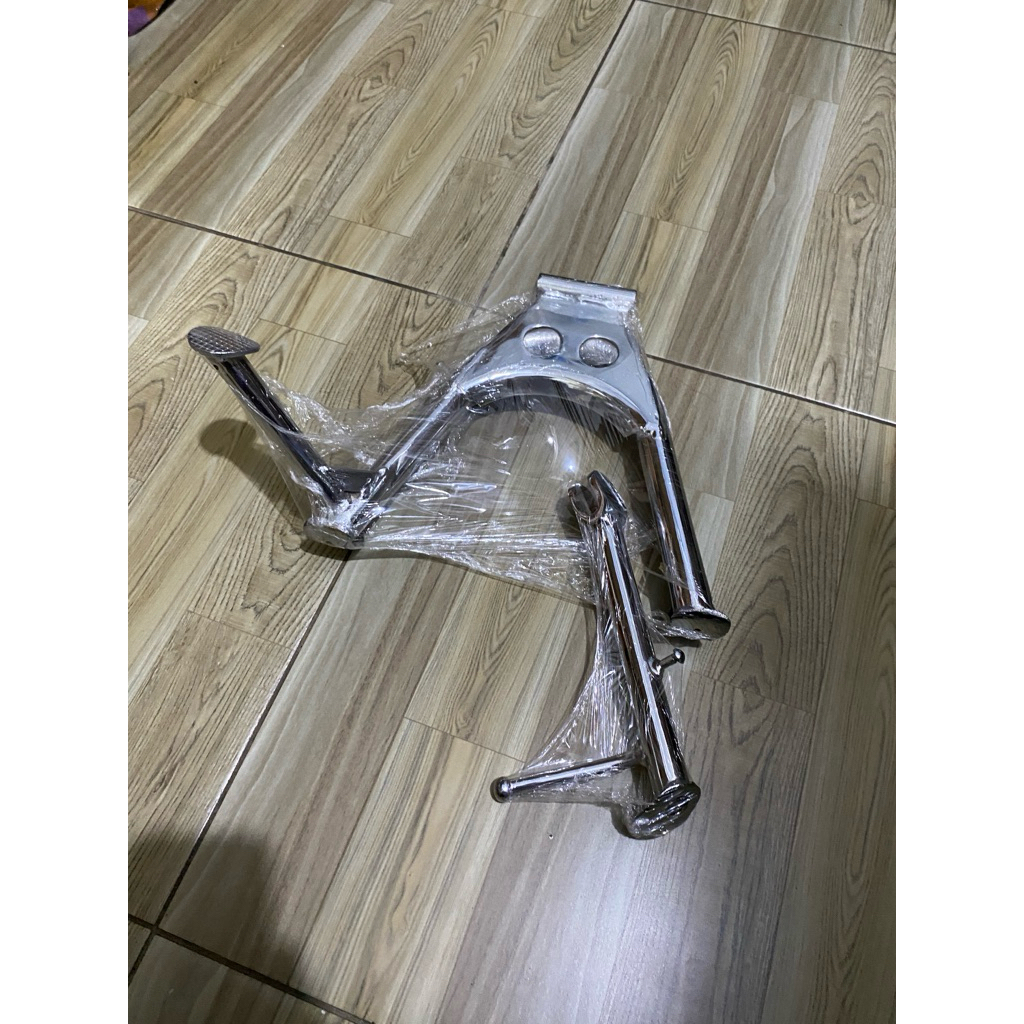 cagak/standart samping dan tengah yamaha scorpio chrome