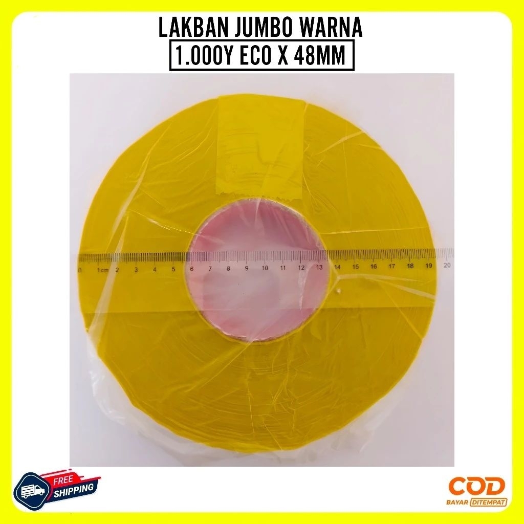 Lakban Jumbo Warna Warni Besar 500 Yard x 48mm / Lakban Jumbo Warna 2 Inch x 500 M