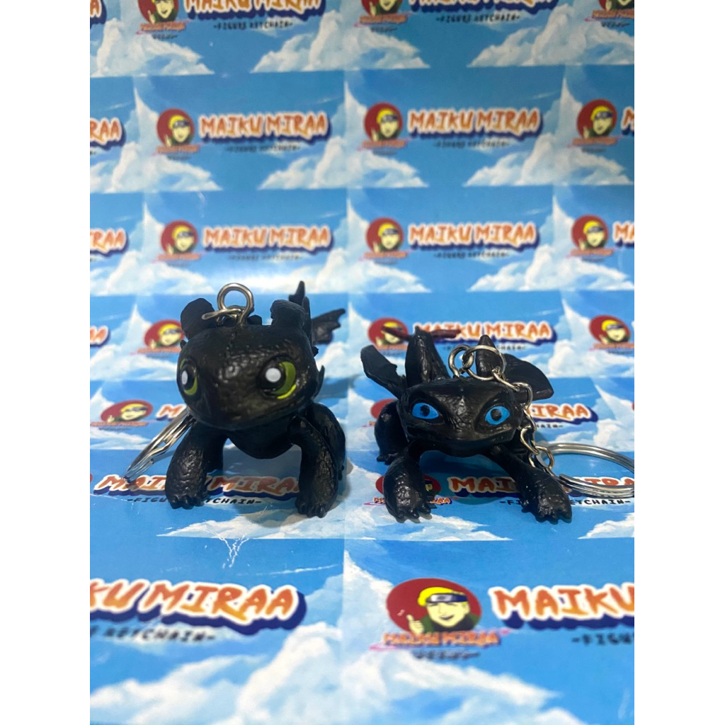 Figure Keychain / Gantungan Kunci How to train your dragon Toothless