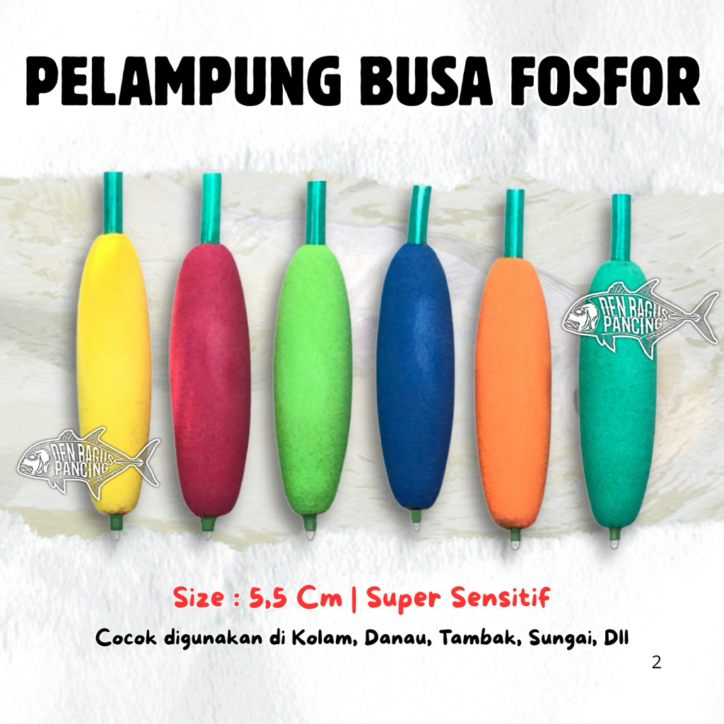 Pelampung Pancing Busa Fosfor Panjang Kecil Super Sensitif Warna Menyala