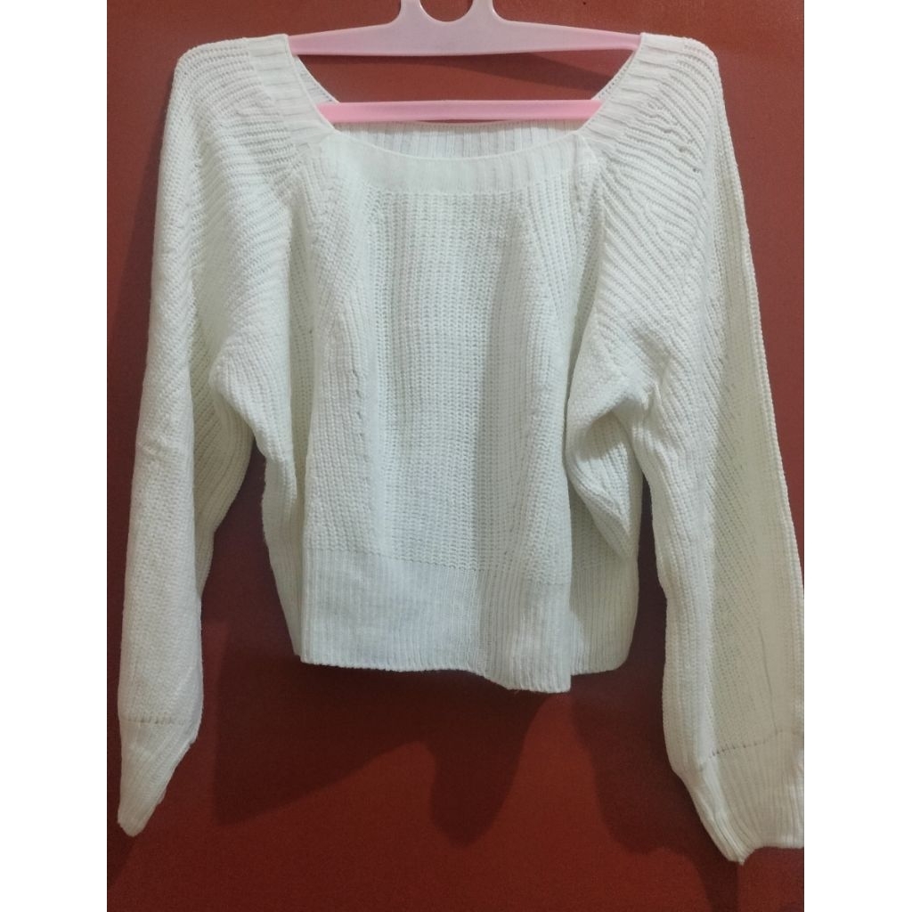 Sweater Outer Rajut Wanita Lengan Panjang