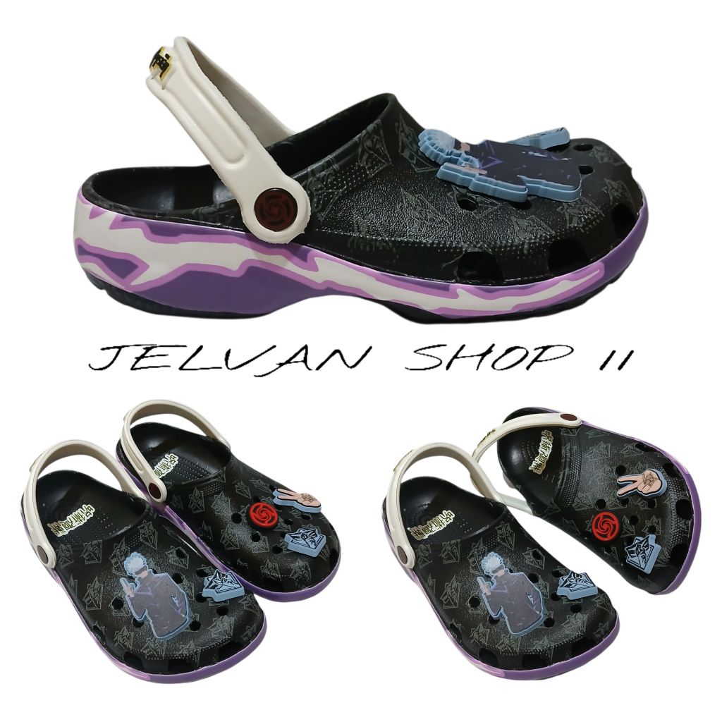 SANDAL CROCS JUJUTSU KAISEN/SANDAL CROCS JUJUTSU/SANDAL CROCS DEWASA & ANAK-ANAK/SANDAL CROCS CHARAC