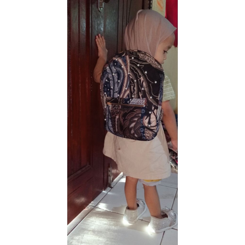 tas ransel perca batik anak perempuan