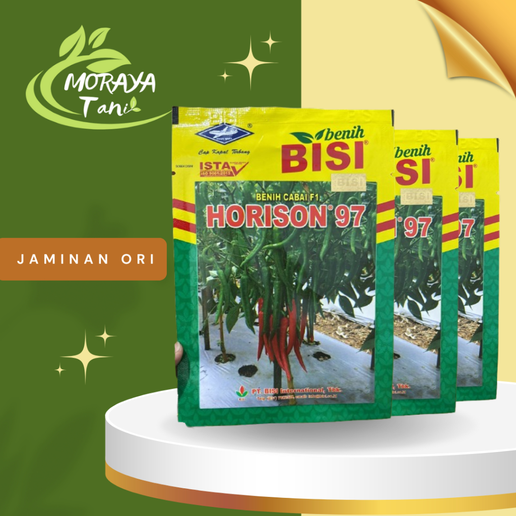 Benih biji cabe Besar Horison 97 BISI kemasan 10 gram Cap Kapal Terbang