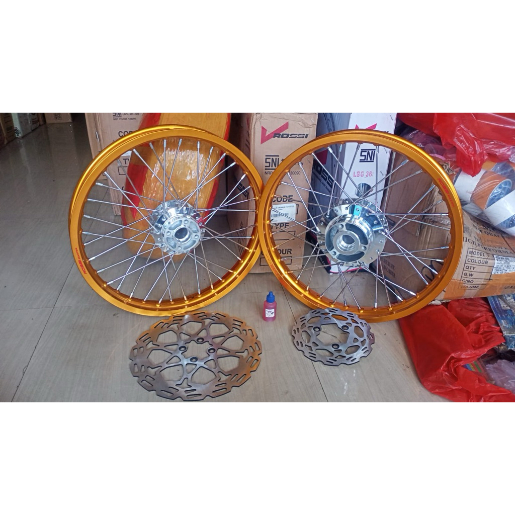 Velg jari jari paketan untuk motor satria fu ring v rossi 140x17