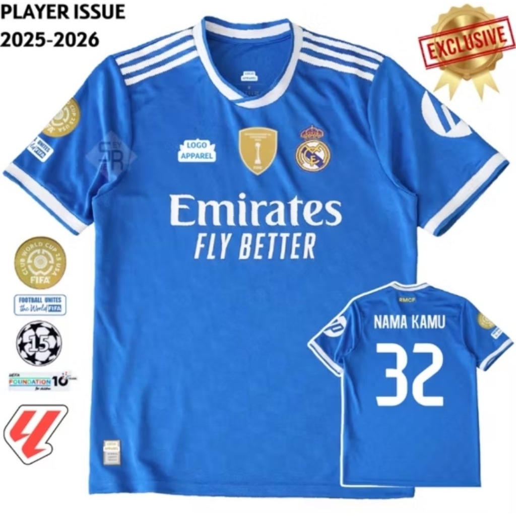 JERSEY REAL MADRID THIRD TERBARU 2025 2026
