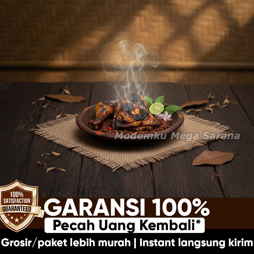 Gerabahku | Cobek Tanah Liat Sambal Gami Tahan Panas - Piring Tanah Liat Diameter 18 cm