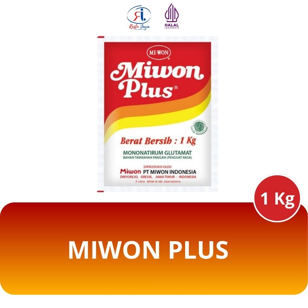 Miwon plus 1kg/Bumbu Penyedap Miwon Plus/MSG Plus 1KG