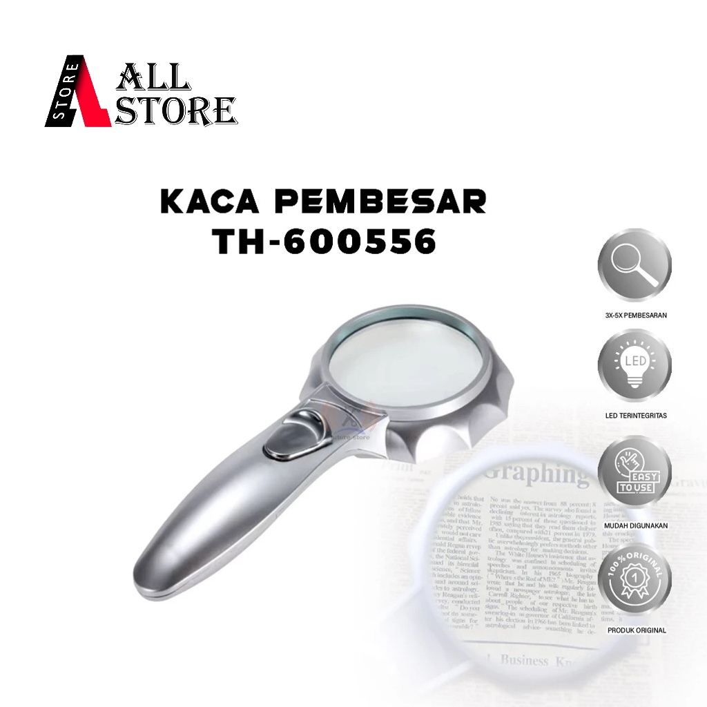 KACA PEMBESAR TH 600556 - KACA PEMBESAR LED - ALAT BANTU SERVIS ELEKTRONIK - KACA PEMBESAR LAMPU LED