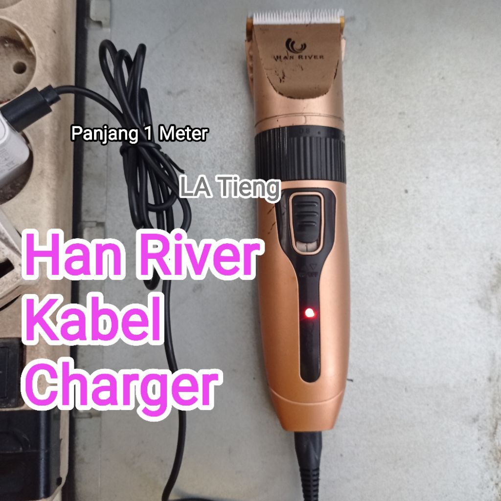 Kabel Charger Clipper Han River alat Cukur Rambut