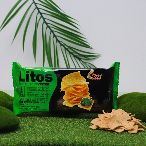 (1 RENCENG = 10 PCS) Litos Magic Stik Rumput Laut 35g - Sapi Panggang