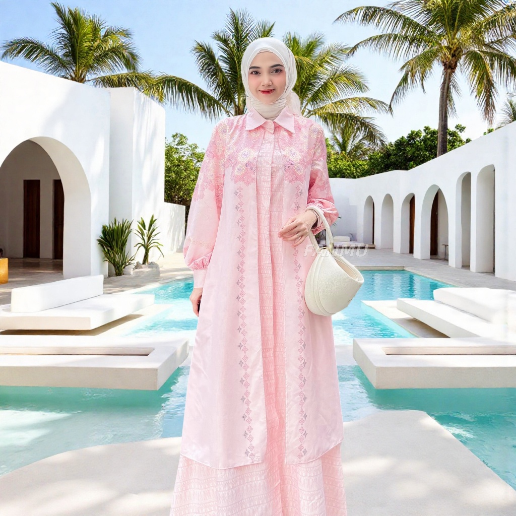 FANMU Raya Collection - Gamis Dress Muslim Elegan Pesta Kondangan