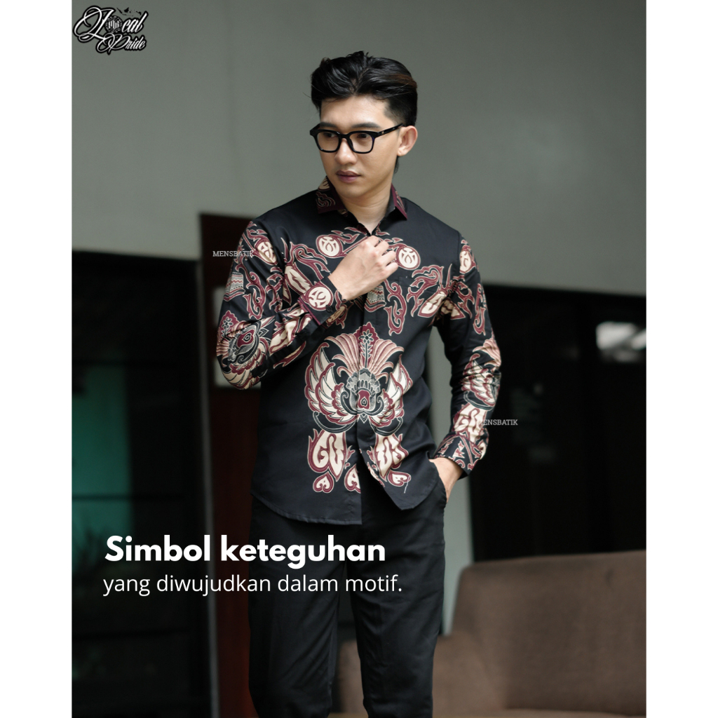 MENSBATIK - GURDHO WIRYA - Batik Slimfit Pria - Lengan Panjang - Look Gagah & Berwibawa Modern
