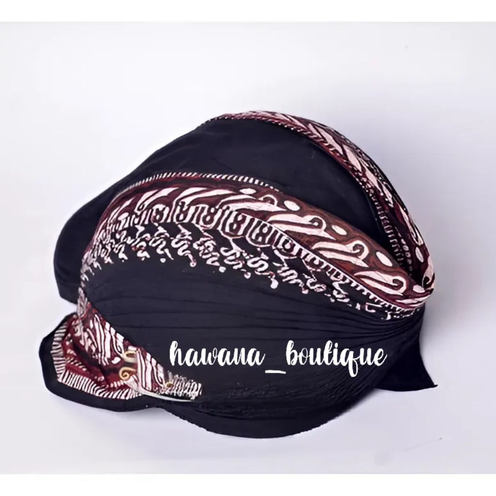 Blangkon jogja motif parang putih ekor pendek || blangkon lipat || blangkon jogja dewasa