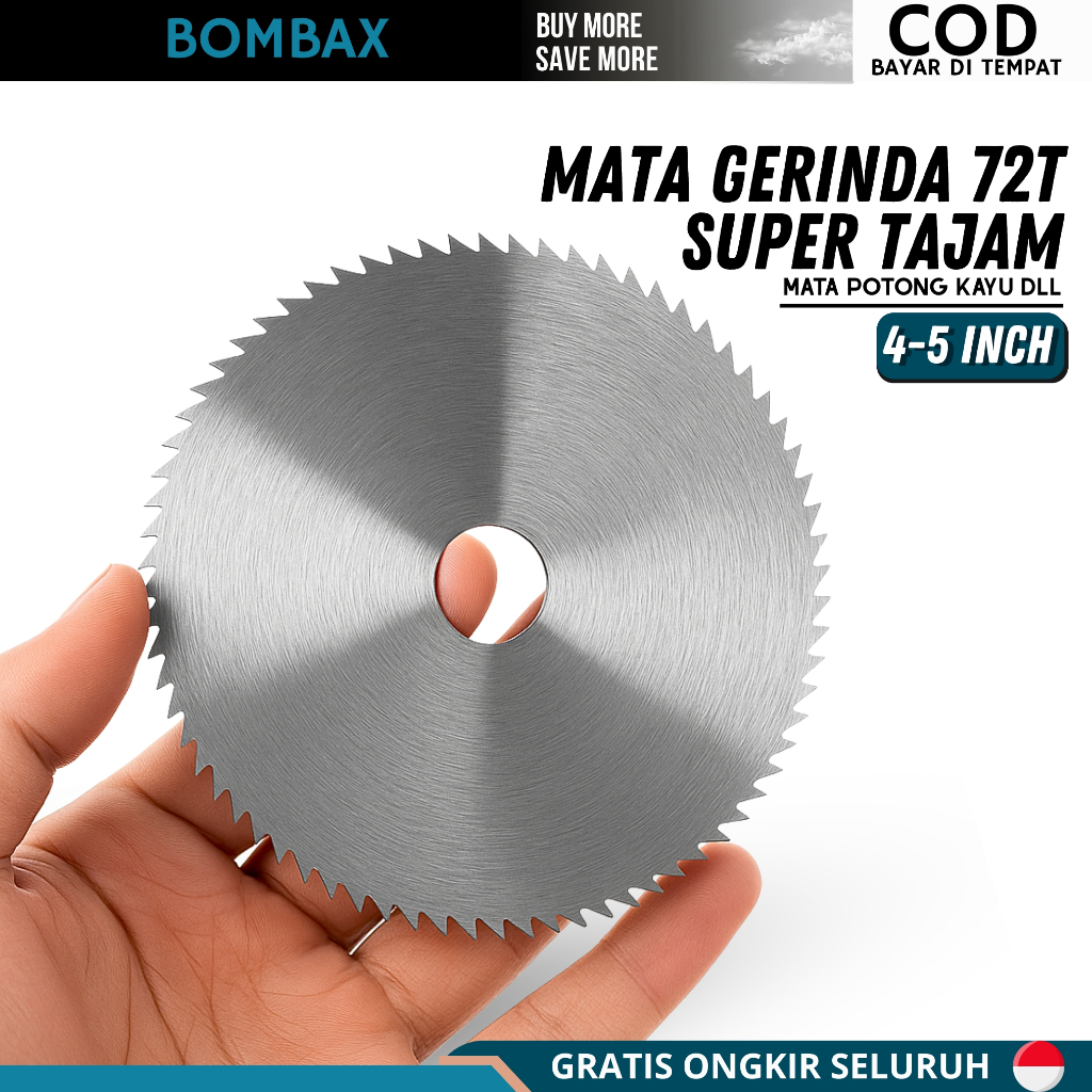 Mata Gerinda Potong Kayu 5inch 80T Mata Potong Untuk Mesin Gerinda Tangan