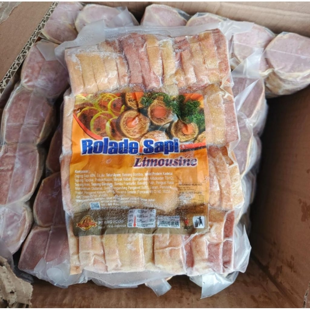 KINGFOOD Rolade Sapi 1 kg ( potongan bulat)