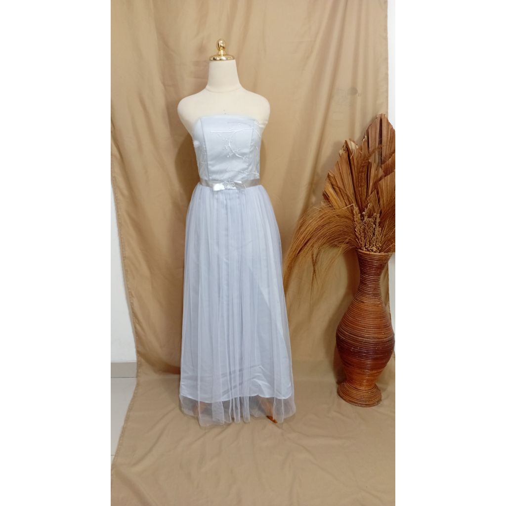 sewa gaun biru muda-sewa gaun pesta-sewa gaun wedding-sewa gaun keluarga