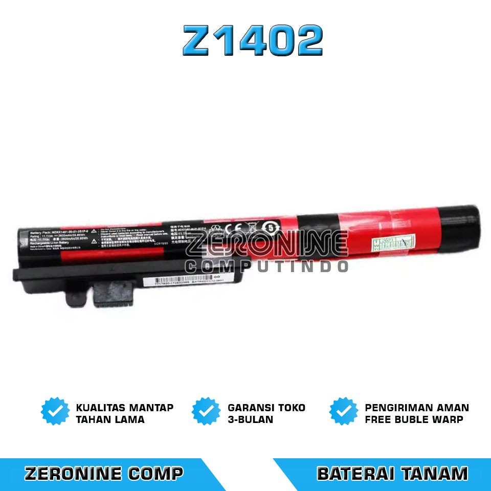 Batre Baterai Battery Acer Z1402 Z 1402 18650-00-01-3S1P-0