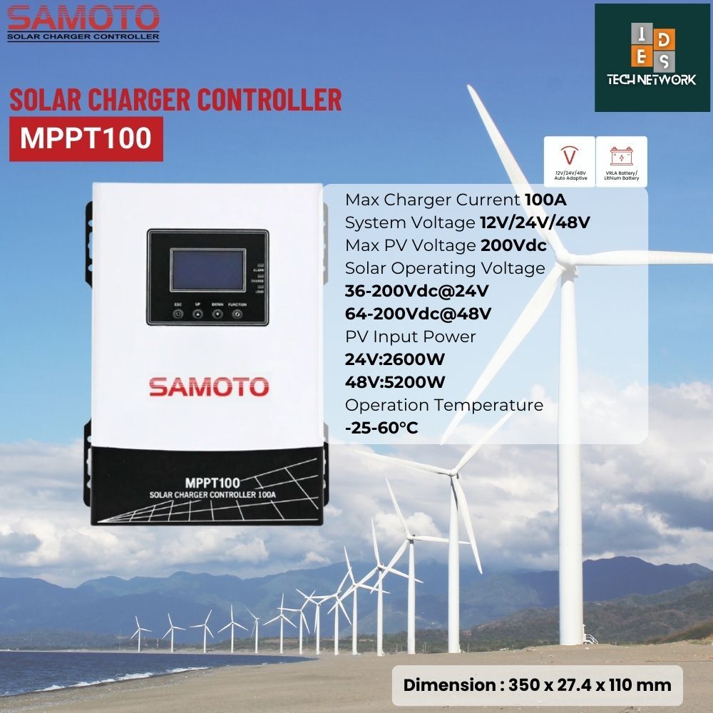 Samoto Solar Charger Controller MPPT 100A Solar Panel