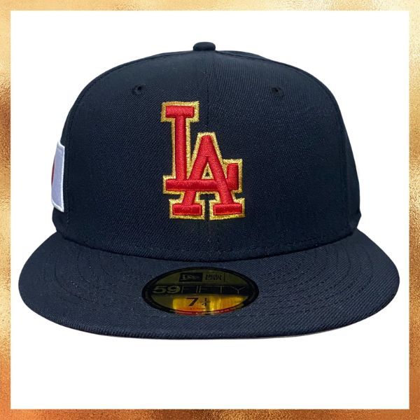 Topi New Era x Undefeated LA Japan Flag Navy Hat 59FIFTY Hat Original