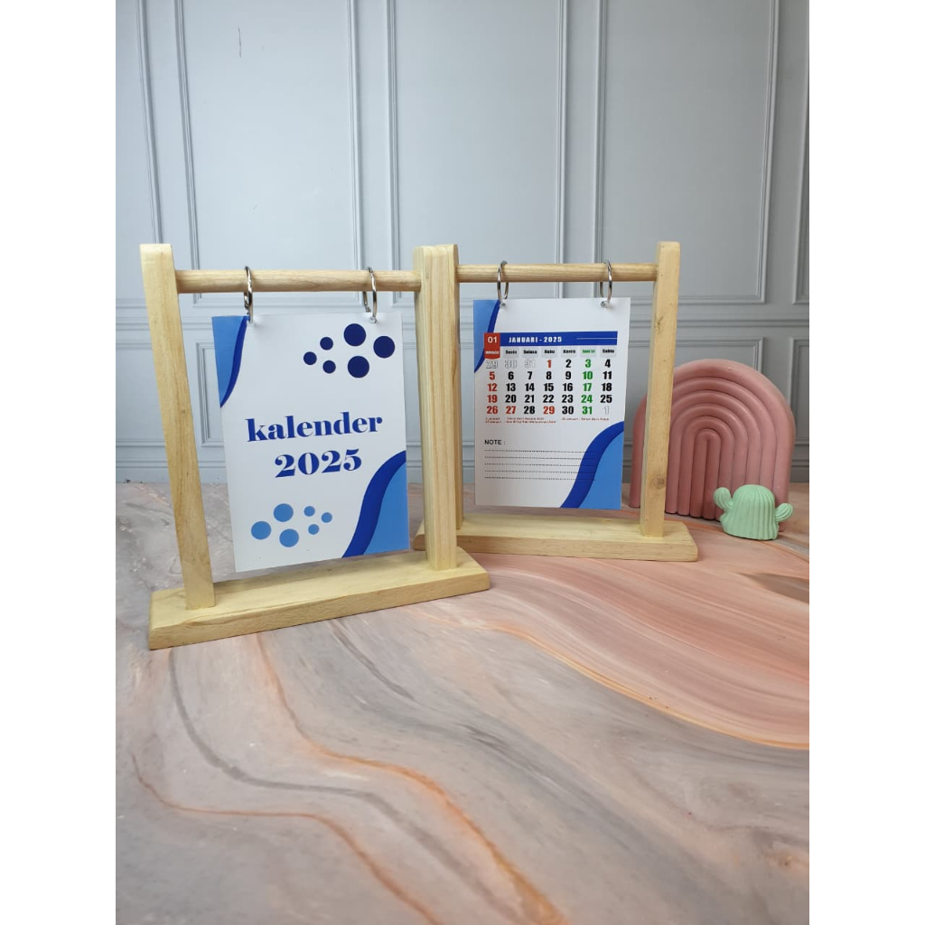 KALENDER GANTUNG KAYU CUSTOM TERMURAH