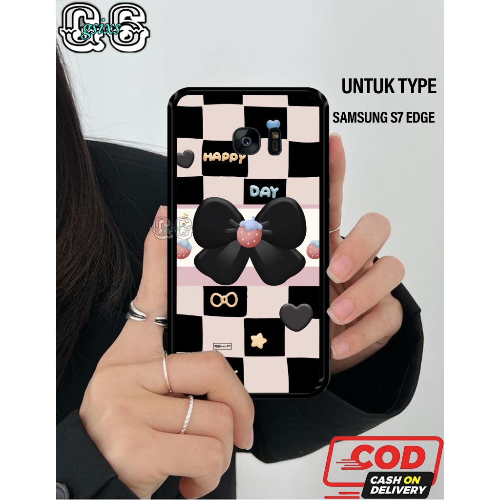 Casing Case Hp Samsung S7 Edge [ MOTIF PITA ] Aneka casing, case, kondom hp, custom case, case aesth