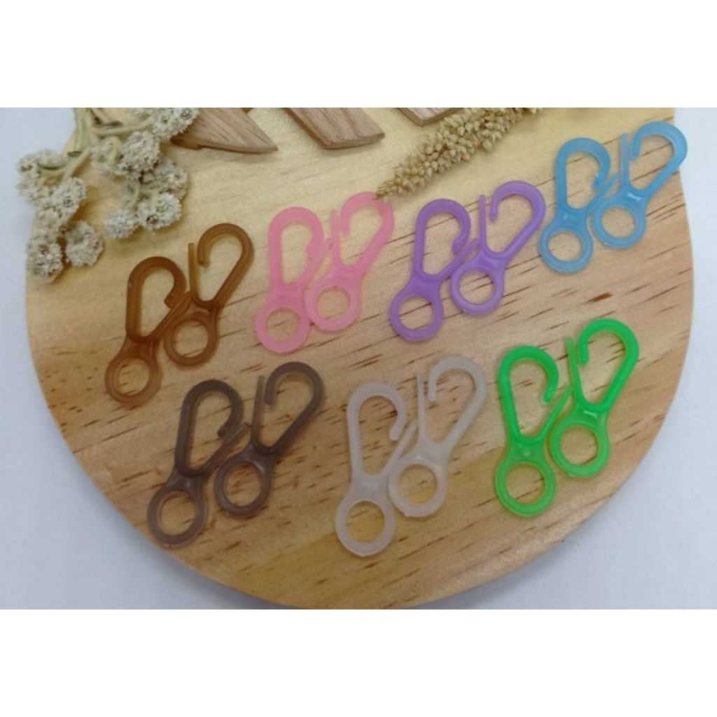 Kokot Udang Plastik Stopper Kait Masker Hook Kakait Gesper Lobster Plastik Kait Strap Masker Kait Ta