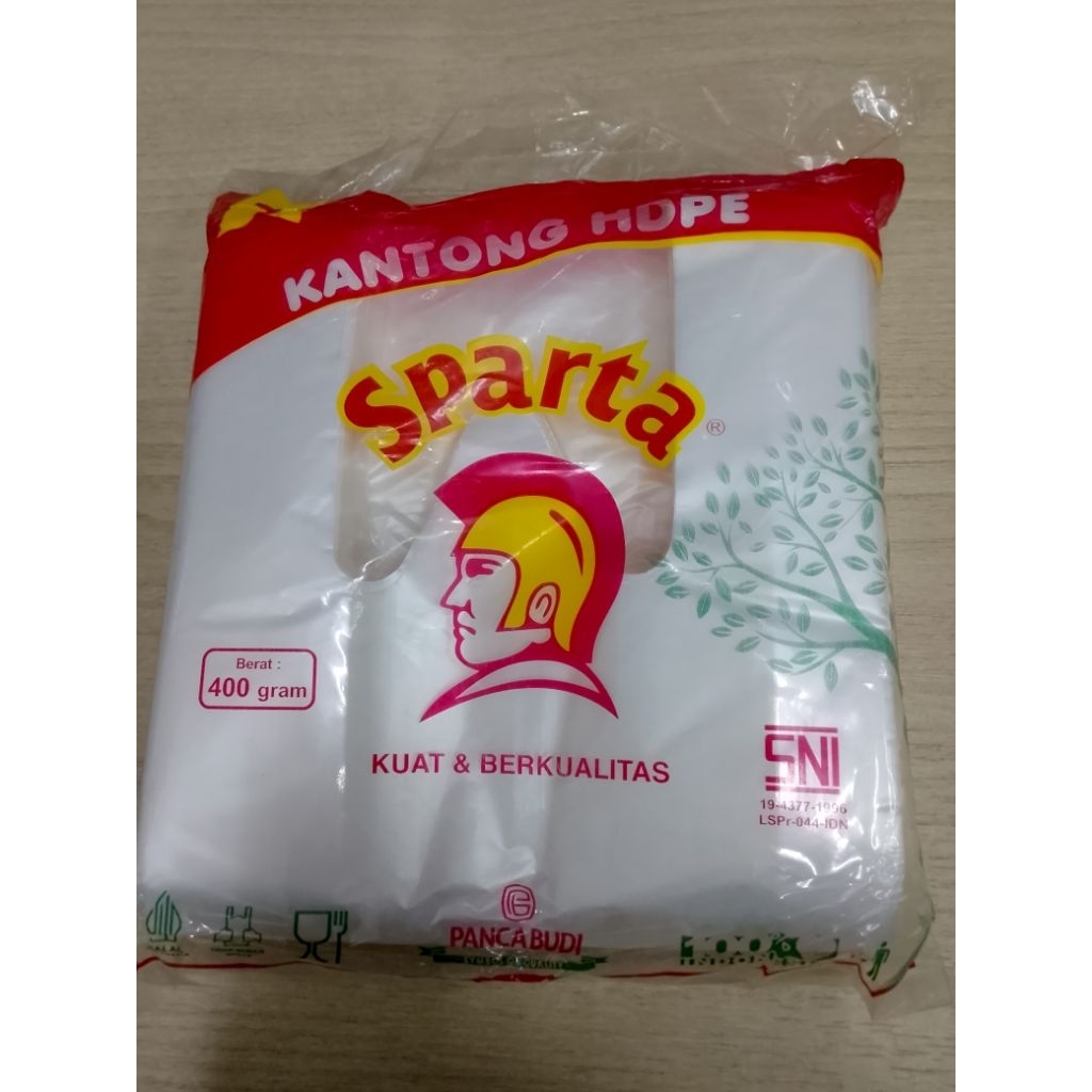 KANTONG PLASTIK PUTIH BENING SPARTA UKURAN 15CM / SPARTA BENING UKURAN 15CM