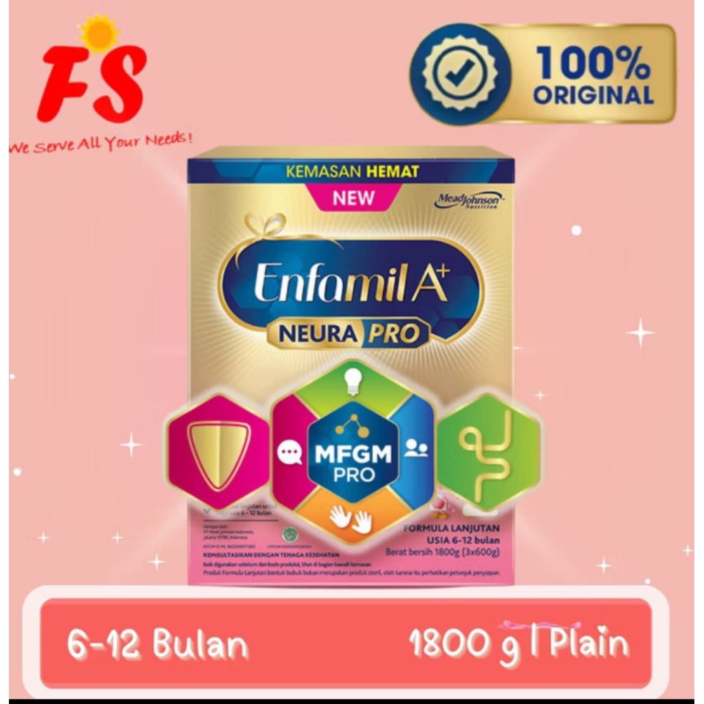 Enfamil A+2 1800g Original (1-3 tahun) Exp : 2027