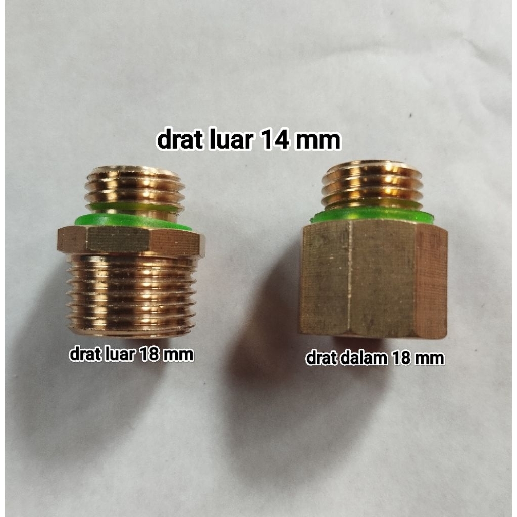 nepel pompa DC steam motor drat luar 14 mm drat luar dalam 18 mm