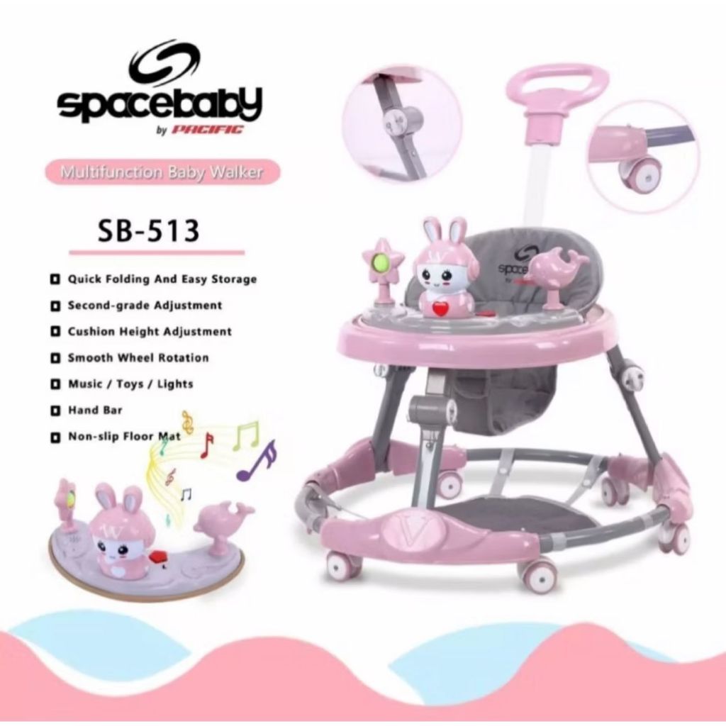 Baby Walker SpaceBaby SB 513 Space Baby SB513 SB-513 baby walker + dorongan