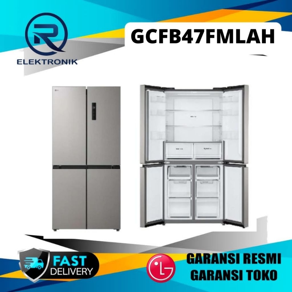 LG GCFB47FMLAH KULKAS 4 PINTU MULTIDOOR INVERTER GCFB47FMLAH