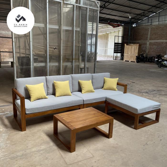 kursi sofa tamu minimalis jati set sofa tamu jati