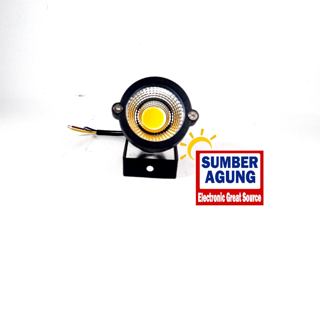 Wandi Lampu LED 9071 Lampu Tembak Tanam Tancap untuk Taman 5 WATT COB Kuning