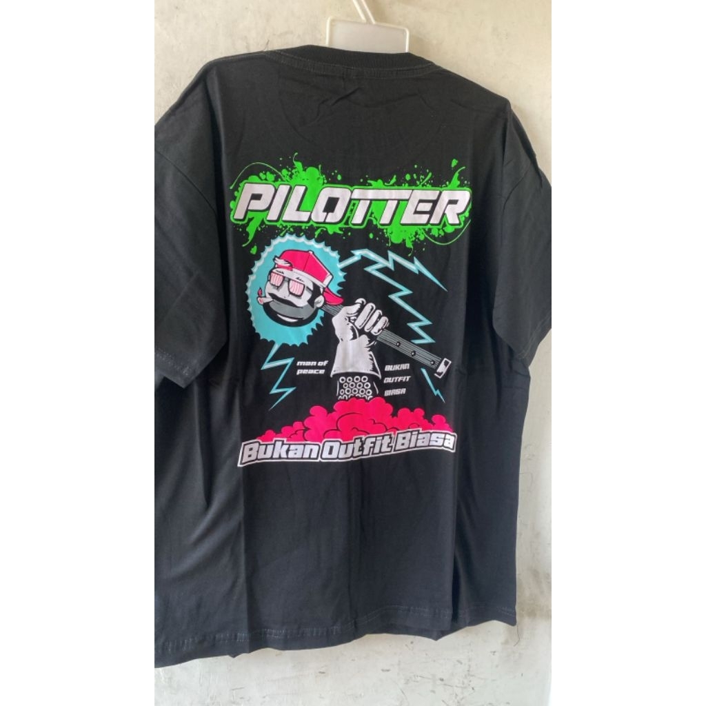 Kaos tshirt pilotter gank bermotif dewasa distro