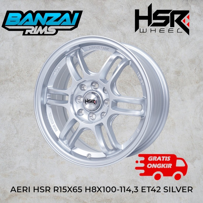 Velg Racing Mobil HSR aeri r15 untuk kijang grand livina avanza xenia dll / velg racing r15 murah