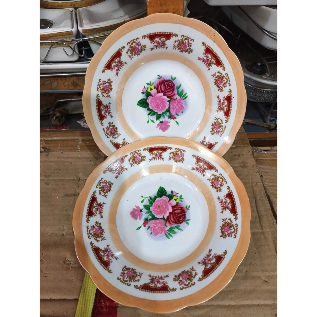 Mangkok Keramik 6 PCS Kembang