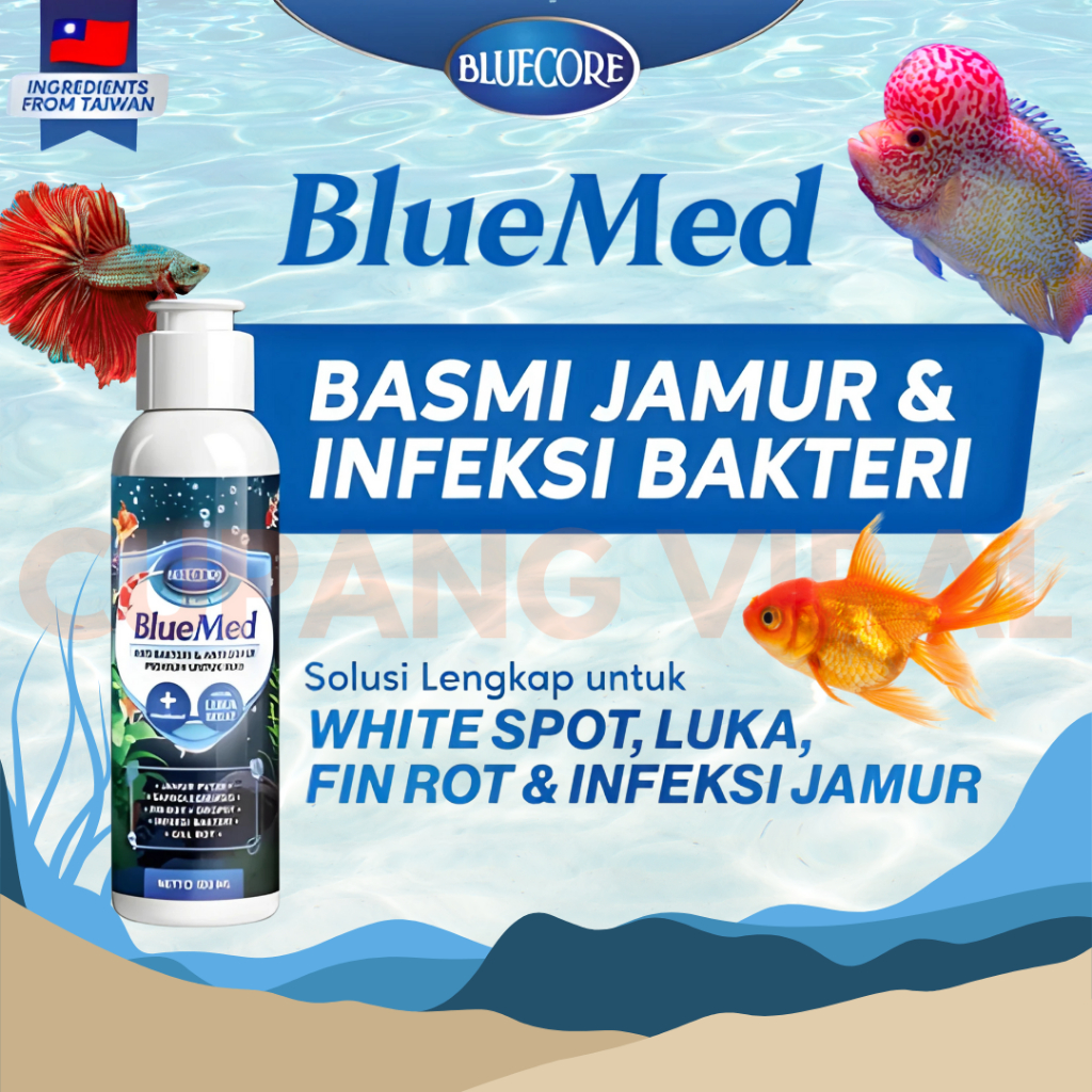 Bluecore BlueMed Anti Jamur & Bakteri Ikan Efektif