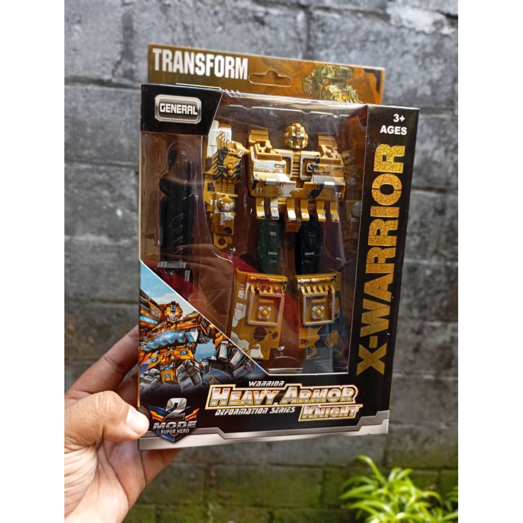 Robot transformer X-WARRIOR HRAVY ARMOR KNIGHT // transformer // mainan robot