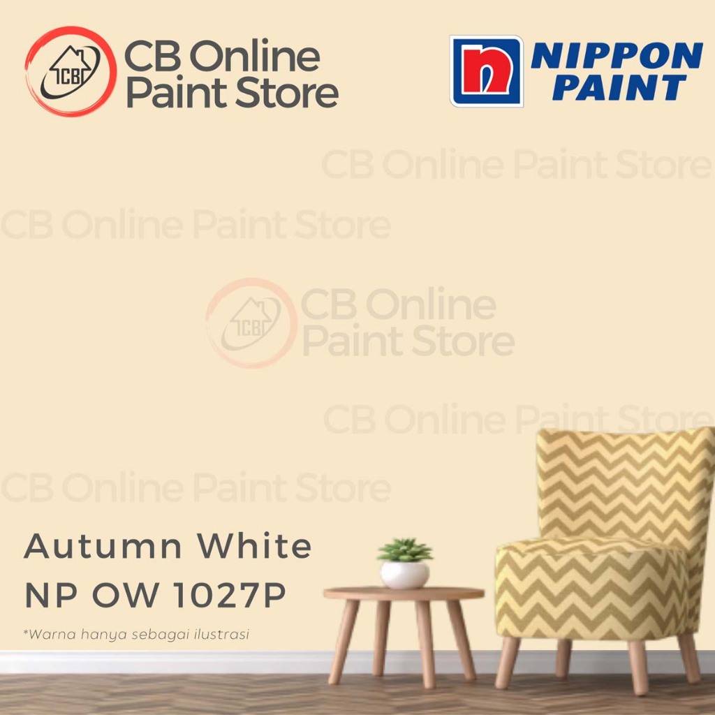 CAT TEMBOK NIPPON PAINT - AUTUMN WHITE NPOW1027P - PAIL