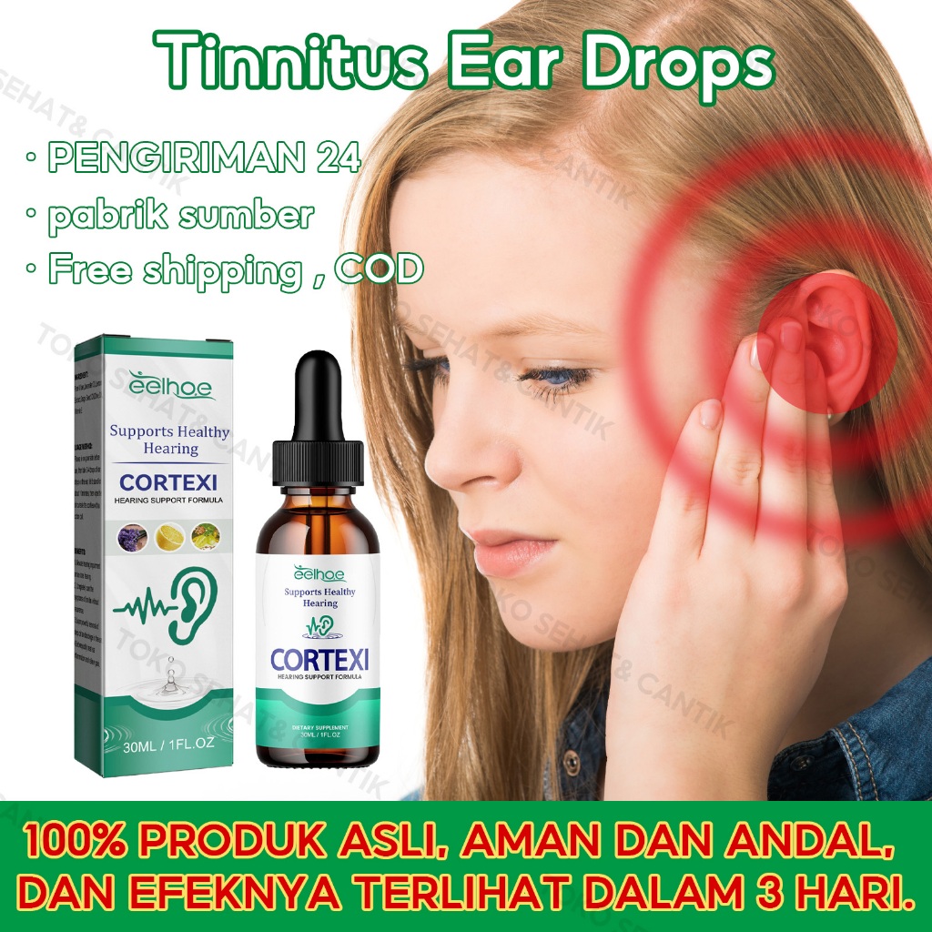 EELHOE Obat Tetes Telinga 30ml Obat Tinnitus Esensi Obat Telinga Tetes Telinga Obat Tetes Telinga Al