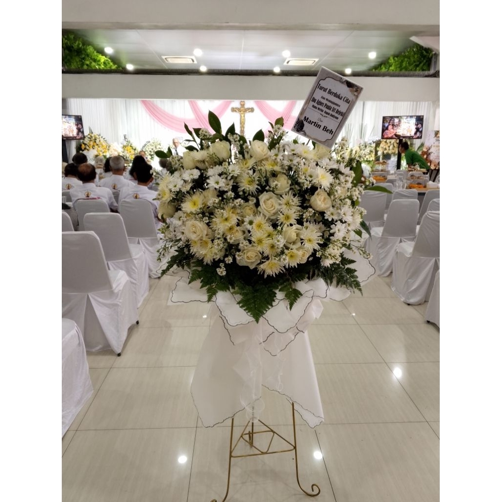 standing flower karangan bunga bunga papan Semarang bunga papan duka cita