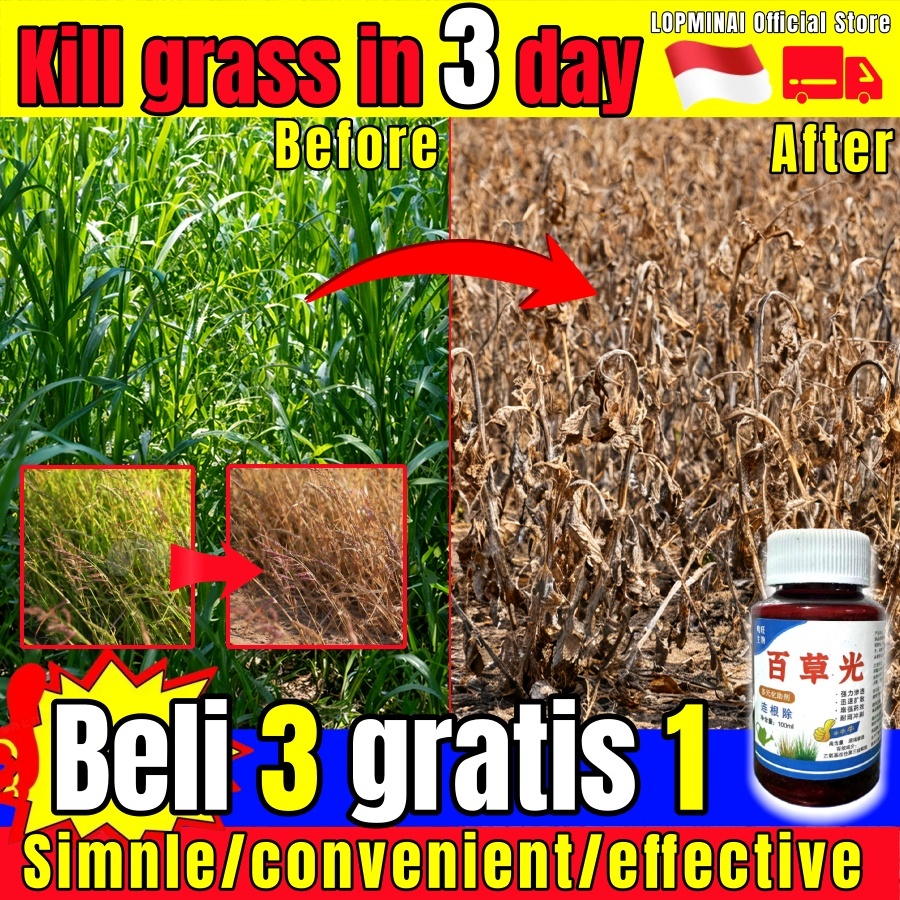 Herbisida pembasmi rumput liar gempur obat pembasmi rumput liar sampai akar cairan pembunuh rumput l