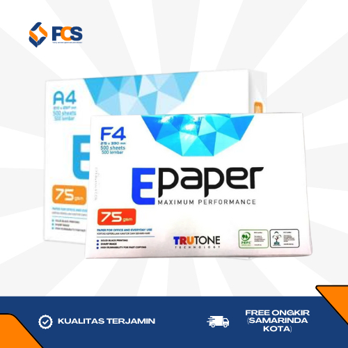 E Paper Kertas HVS A4 / F4 70gr / Kertas HVS Fotocopy / Kertas HVS Print