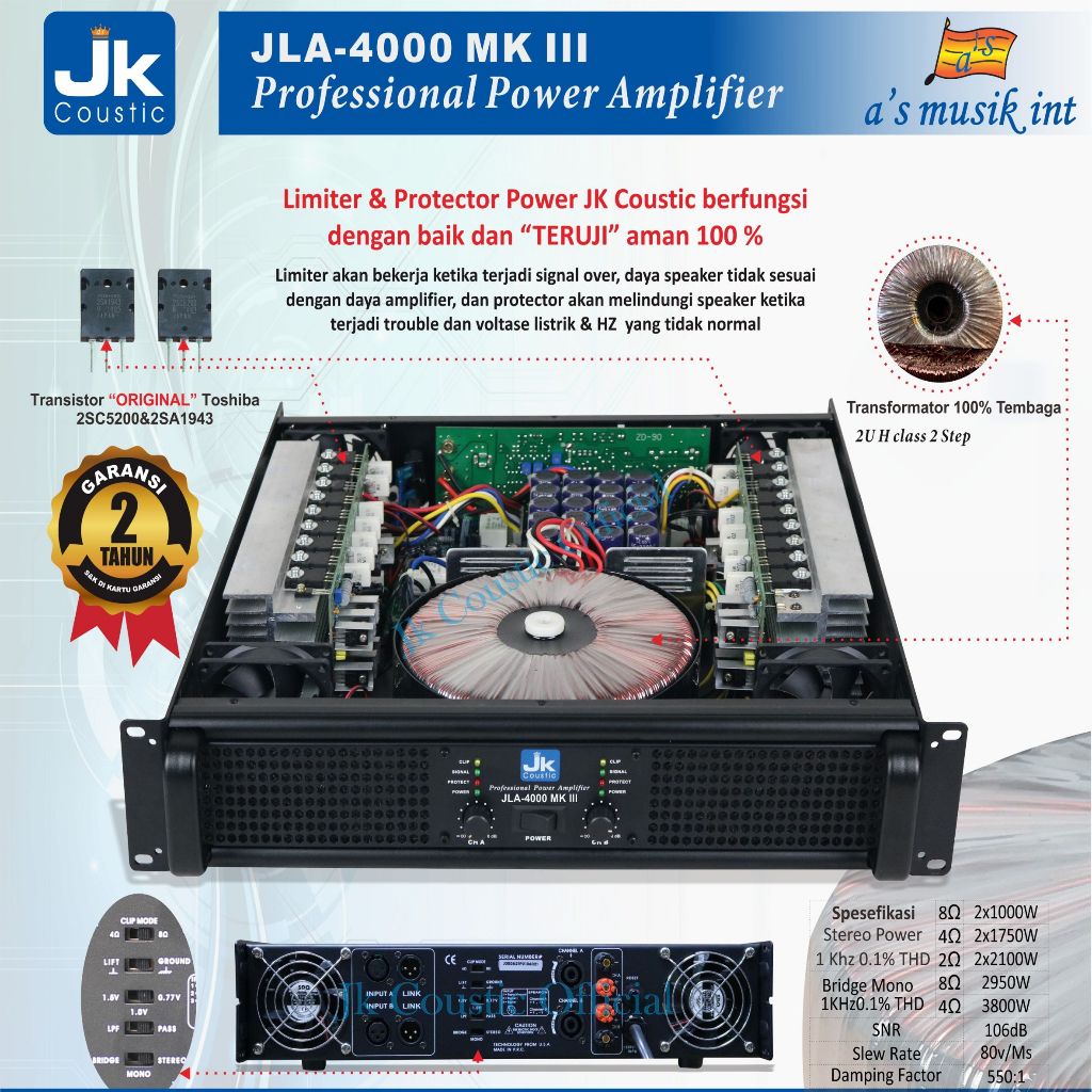 Power JLA 4000 MK III Power JK Coustic